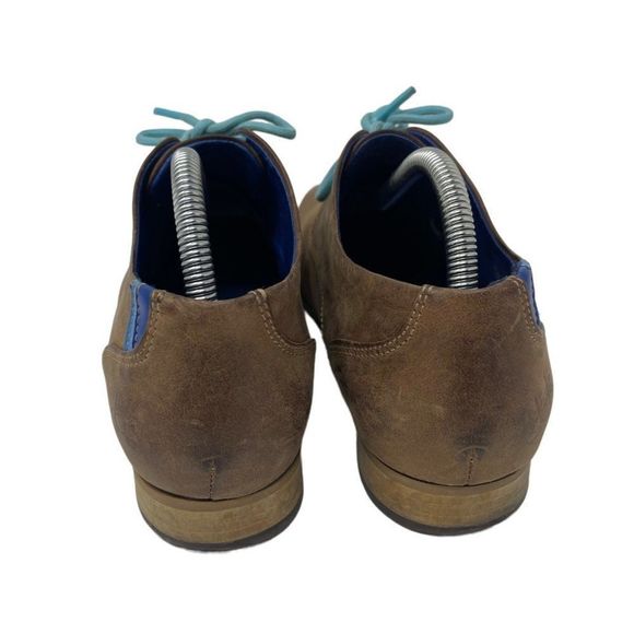 John Fluevog CBC Derbys womans brown leahter shoes 10.5 BoxAC lace up - Picture 4 of 6